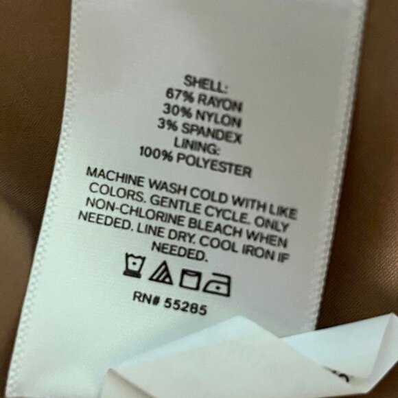 Express Editor Dress Coat Size S in Camel - Picture 6 of 9